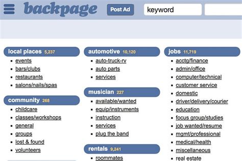 skipthegmes|Top 20 Backpage Alternatives: The Best New Sites Like。